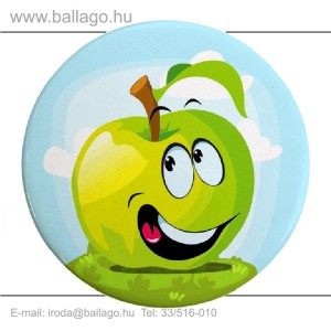 Kitűző: Alma-zöld