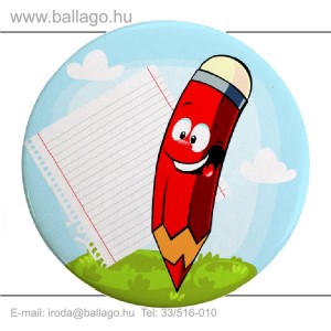 Kitűző: Ceruza-piros