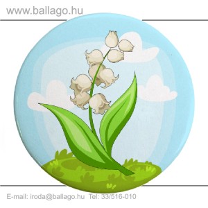 Kitűző: Gyöngyvirág