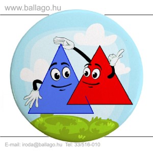 Kitűző: Háromszög pár