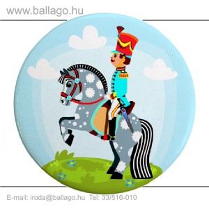 Kitűző: Huszár-lovas