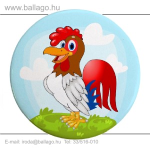 Kitűző: Kakas-fehér