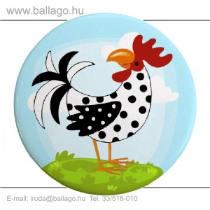 Kitűző: Kakas-pöttyös