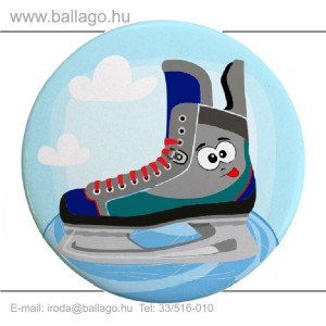 Kitűző: Korcsolya-kék