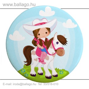 Kitűző: Lovas-kislány