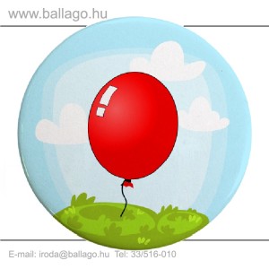 Kitűző: Lufi-piros