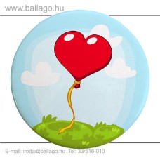 Kitűző: Lufi-szív