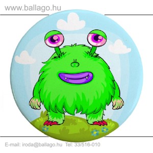Kitűző: Monster-zöld