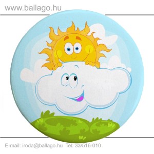 Kitűző: Napos-felhő
