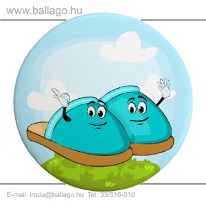 Kitűző: Papucs-kék