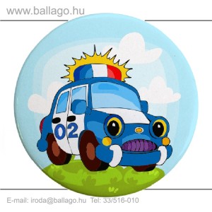 Kitűző: Rendőrautó