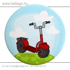 Kitűző: Roller-piros