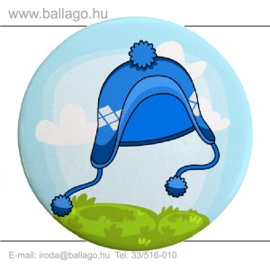 Kitűző: Sapka-kék