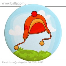 Kitűző: Sapka-narancs