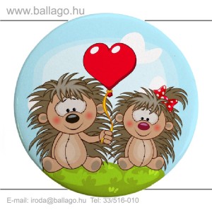 Kitűző: Süni-pár