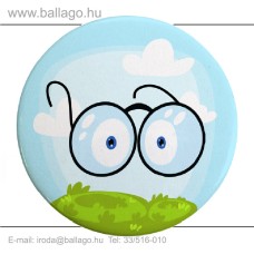 Kitűző: Szemüveg-szemes