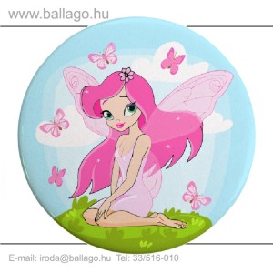 Kitűző: Tündér-pinkruhás