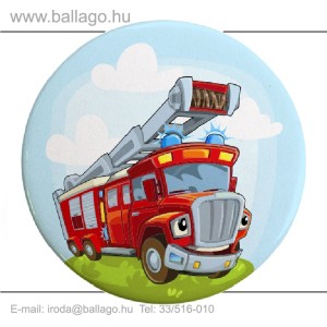 Kitűző: Tűzoltó-kékvillogó