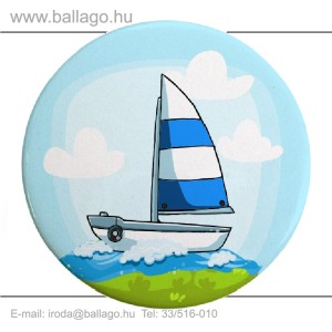 Kitűző: Vitorlás-kék