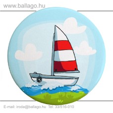 Kitűző: Vitorlás-piros