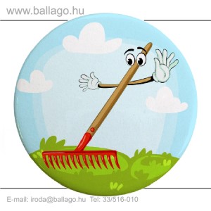 Kitűző: Gereblye-piros