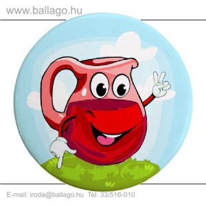 Kitűző: Kancsó-piros