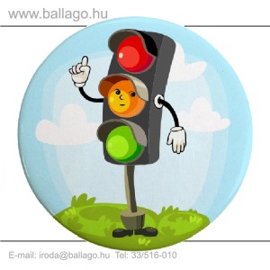 Kitűző: Közlekedési lámpa